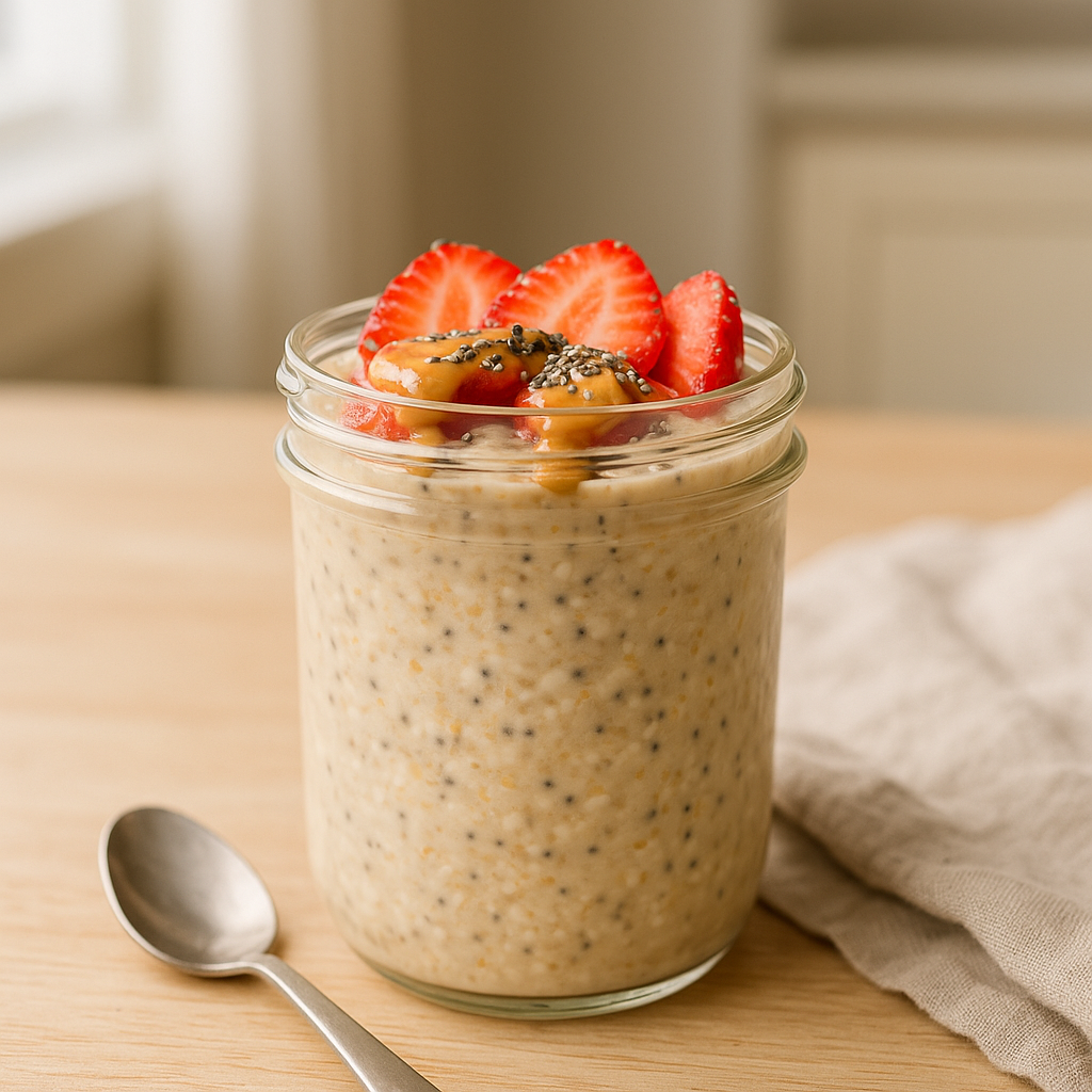 protein overnight oats packed with 40 grams of protein