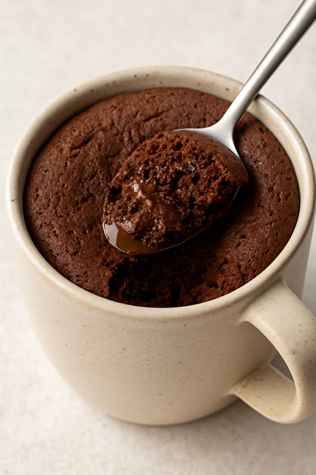 1-Minute Chocolate Protein Cake in a Mug (So Good You’ll Forget It’s Healthy)