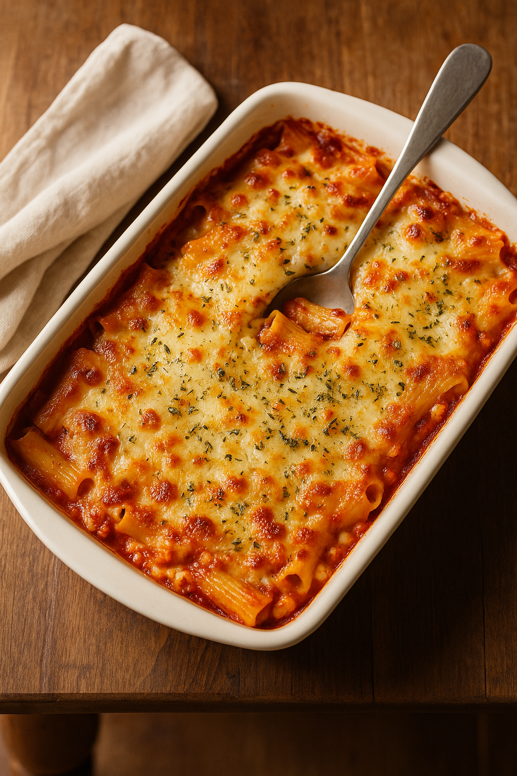 Cottage Cheese Baked Ziti – High Protein, Low Guilt, Big Flavor