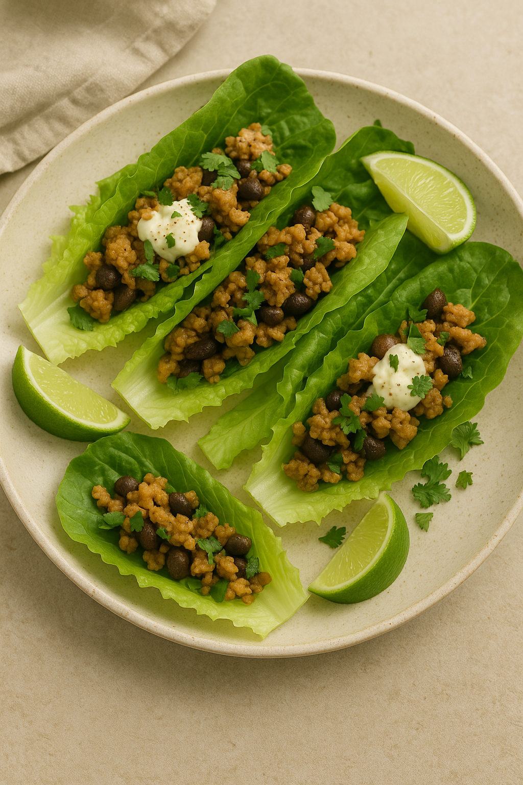 How to Make Turkey and Black Bean Lettuce Wraps
