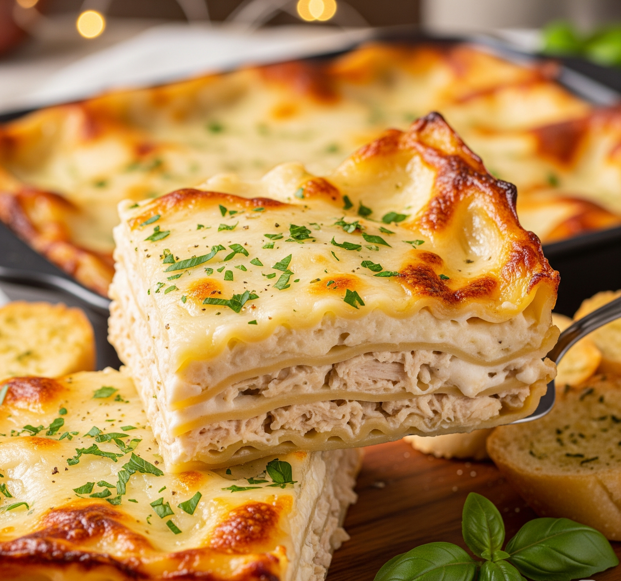 Easy High Protein Chicken Alfredo Lasagna: A Delicious Weeknight Dinner