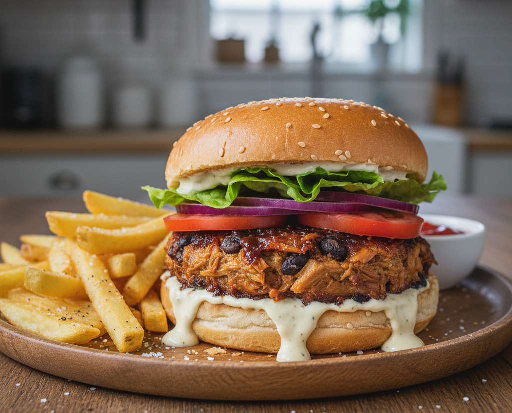 Black Bean and Jackfruit Burger | The Best Veggie Burger