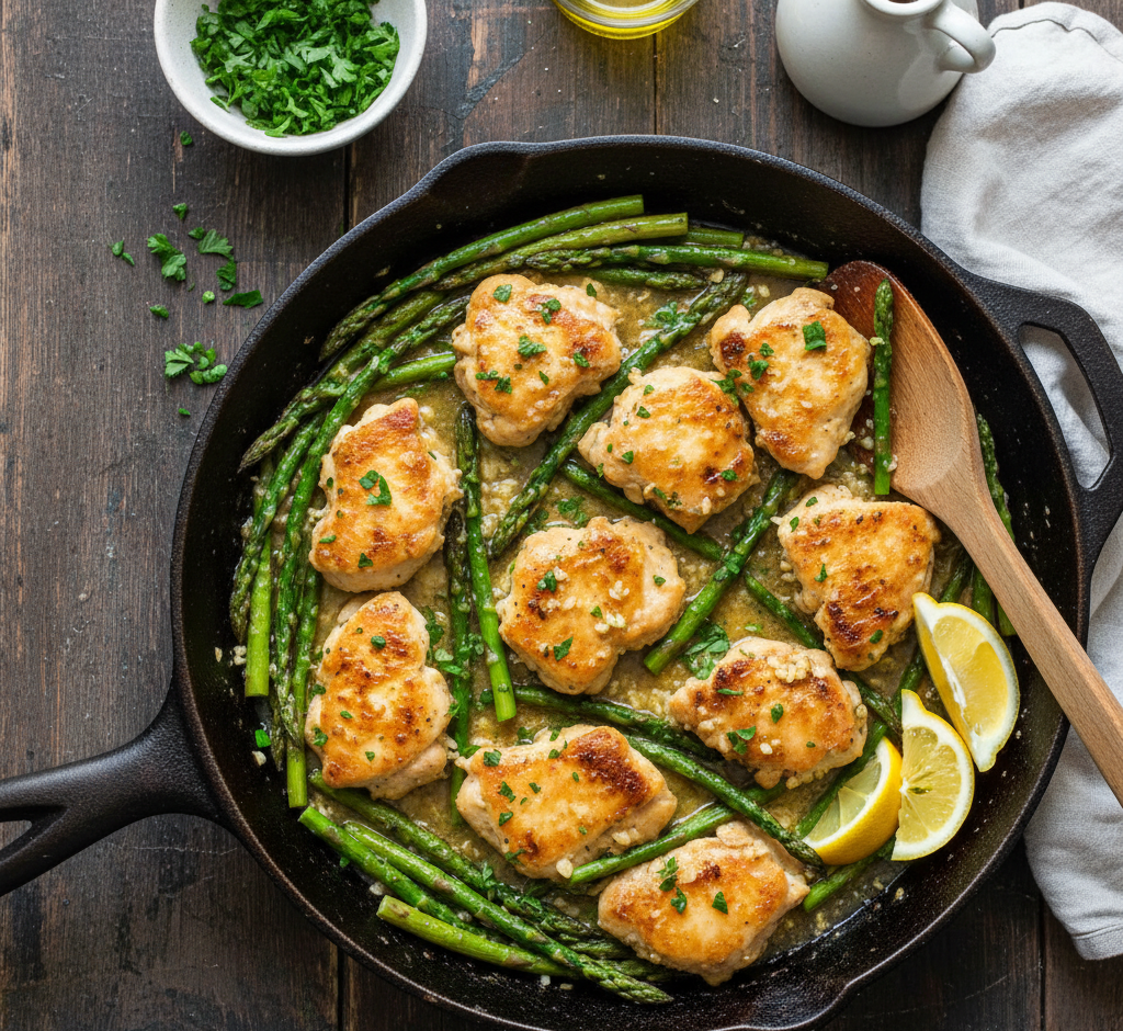 Garlic Butter Chicken and Asparagus: Your New Go-To One-Pan Wonder!