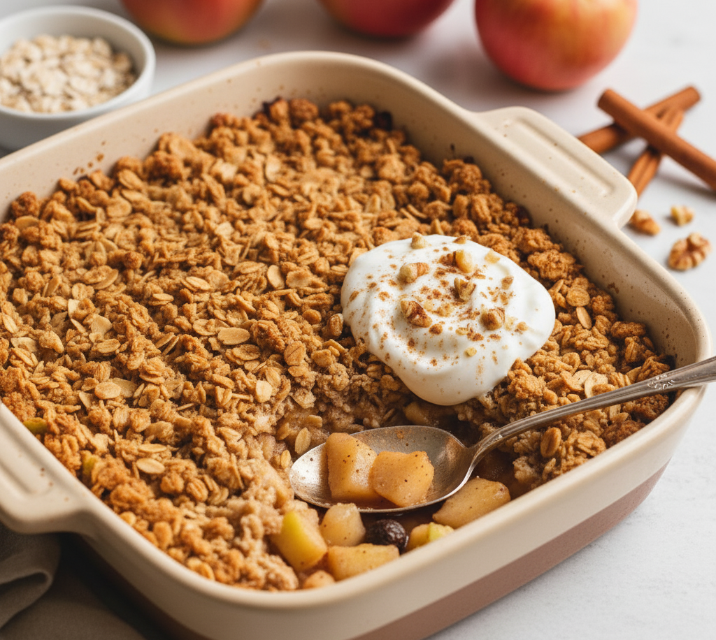 The Ultimate High Protein Apple Crisp: 18g of Fuel in Every Cozy Bite
