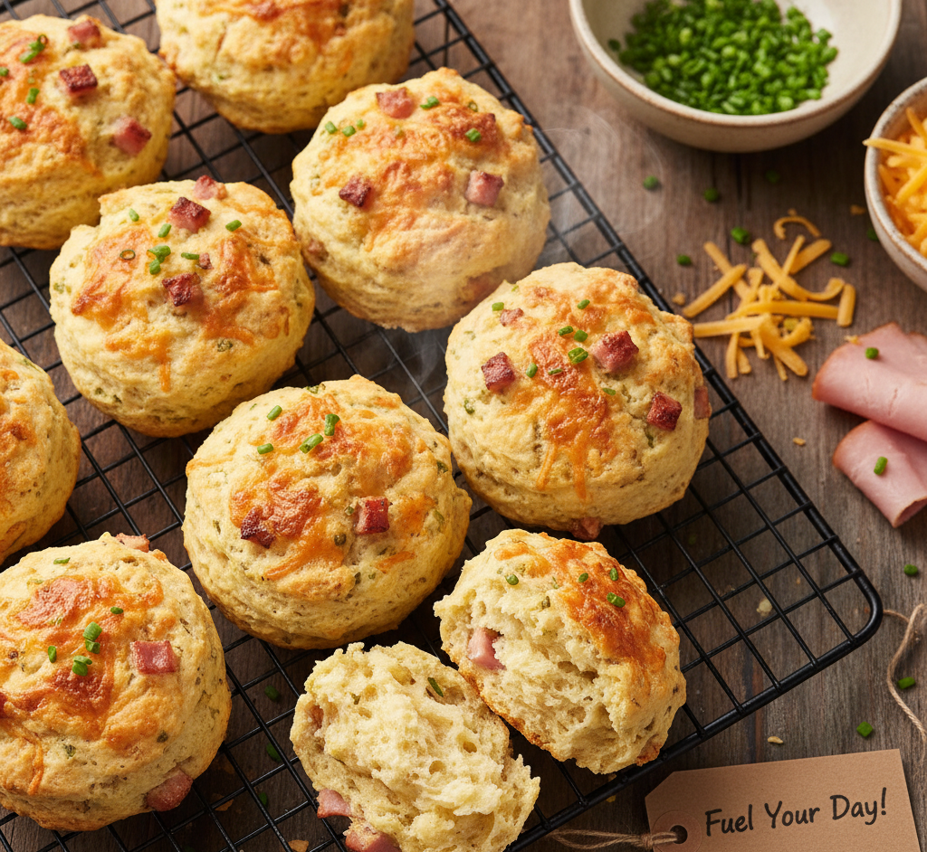 High Protein Savory Biscuits | Fuel Your Day The Delicious Way