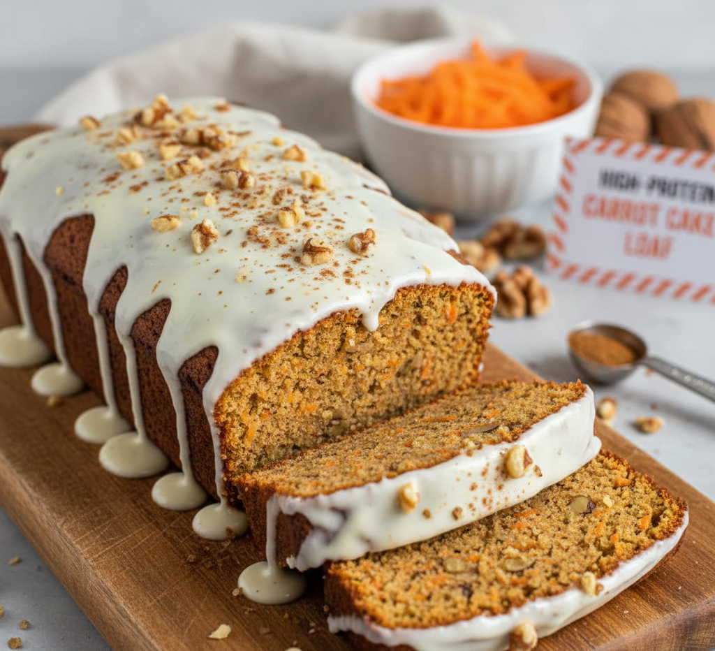 The Ultimate High Protein Carrot Cake Loaf (Moist and Macro-Friendly!)