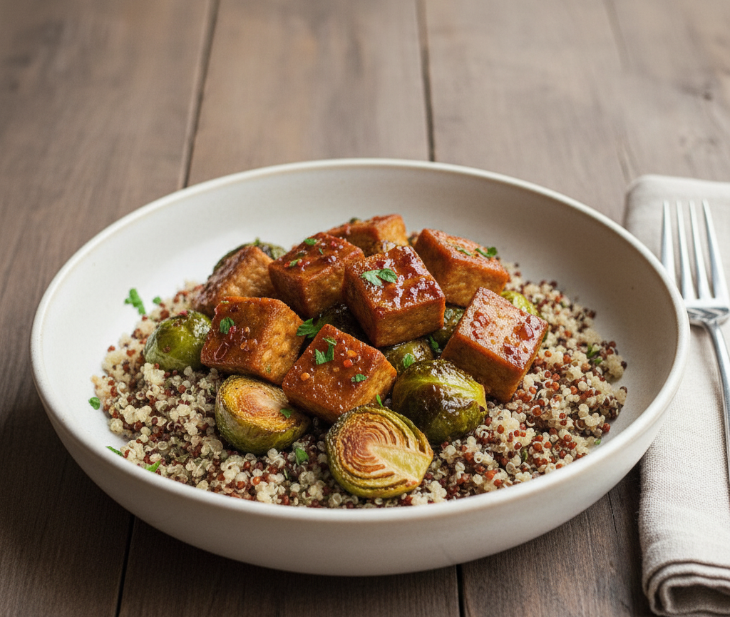 19g Protein! Easy Maple-Glazed Tempeh | The Best Vegan Dinner Recipe
