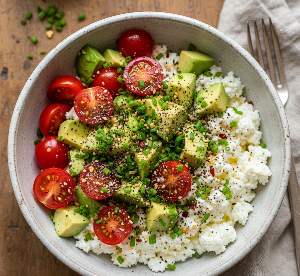Savory Cottage Cheese Breakfast Bowl: The Ultimate High-Protein Start to Your Day