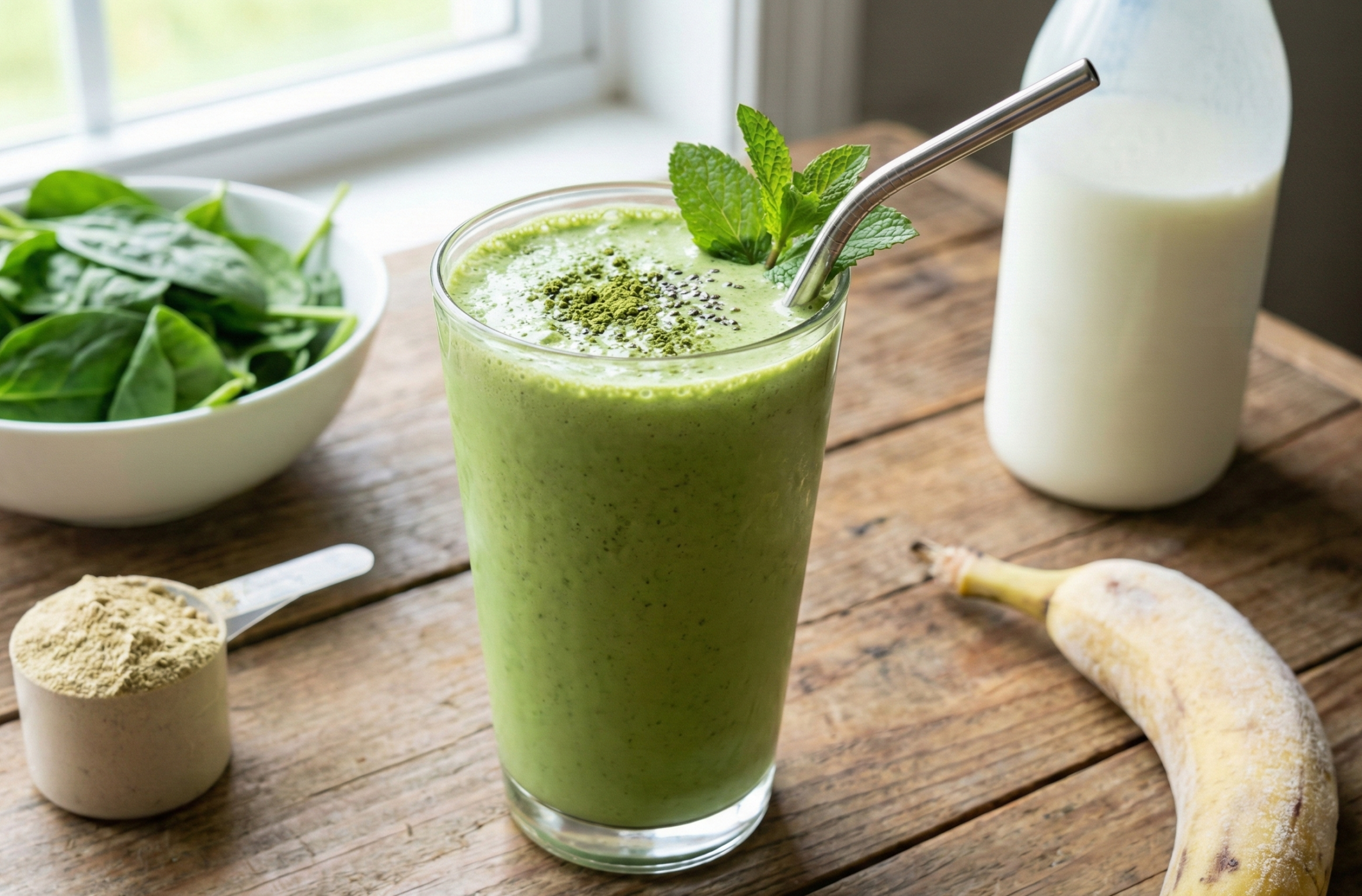 The Ultimate Morning Glow Up: Matcha Kefir Functional Smoothie